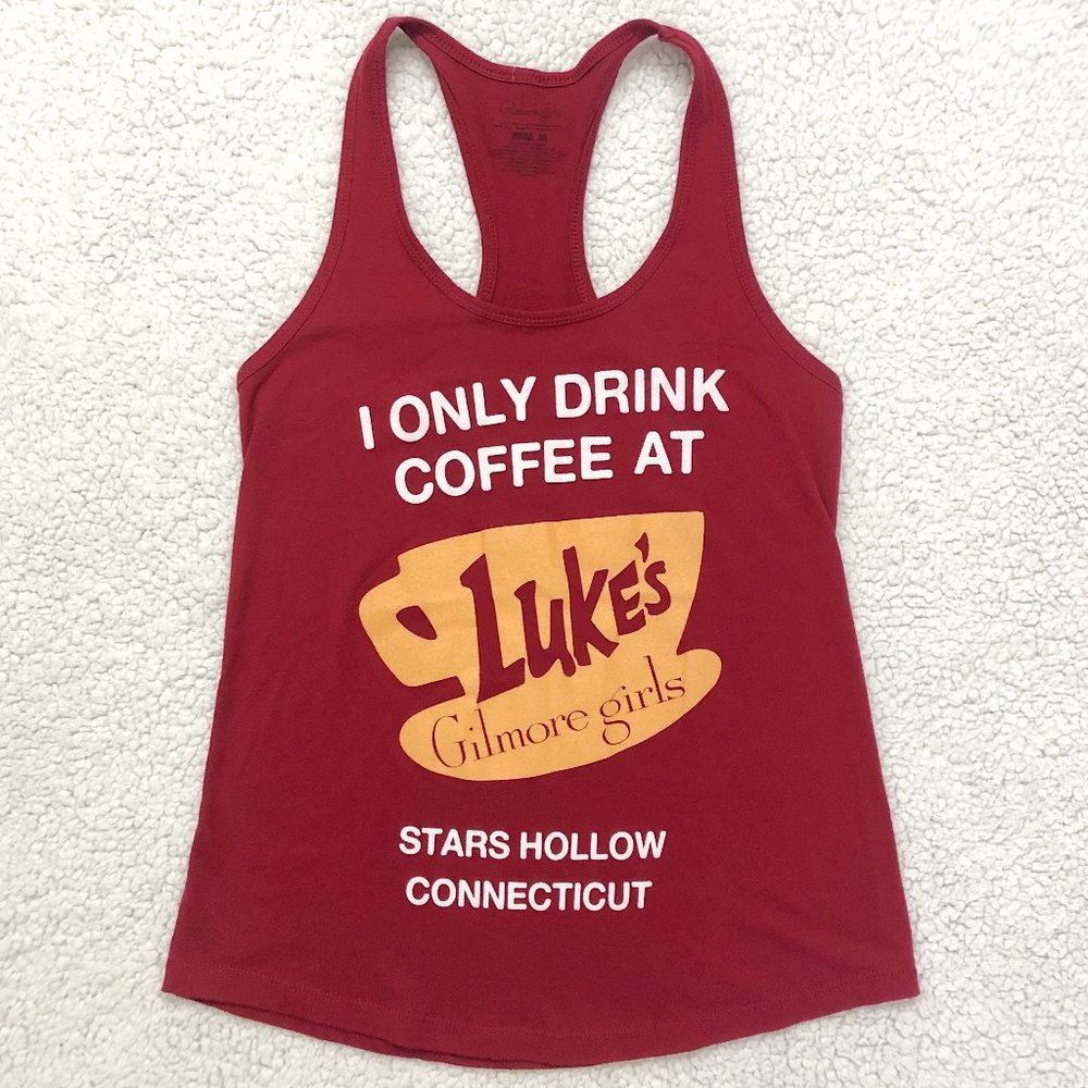 Gilmore Girls Luke's Coffee racerback tank top